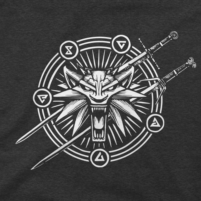 Футболка Jinx The Witcher 3 - Supernatural Premium Charcoal Heather, S (JINX-11055S) изображение 3