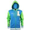 Кофта Jinx Overwatch Varsity Lucio Zip-Up Hoodie Blue/Green L (JINX-9350L)