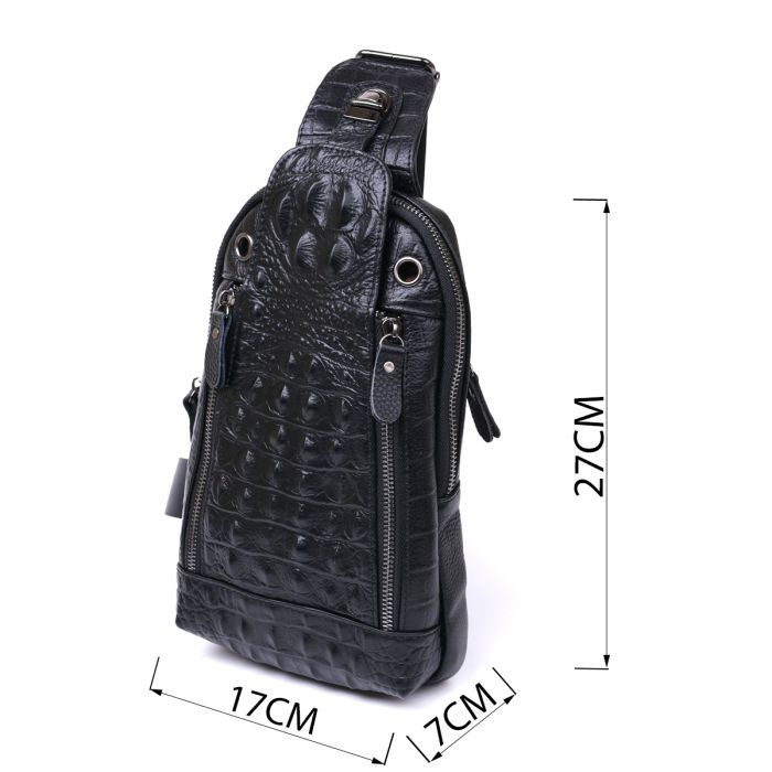 Сумка Vintage Через плече Чорна (20671) зображення 3