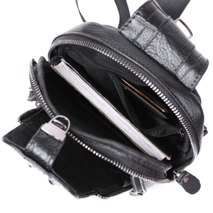 Сумка Vintage Через плече Чорна (20671) зображення 7