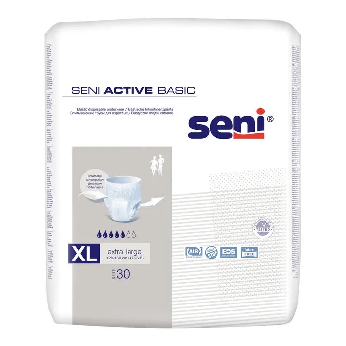 Подгузники для взрослых Seni Active Basic труси XL Extra Large 30 шт (5900516699680)