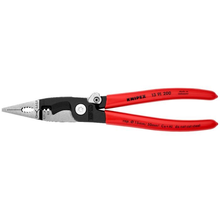 Плоскогубці KNIPEX електромонтажні 200мм (13 91 200)