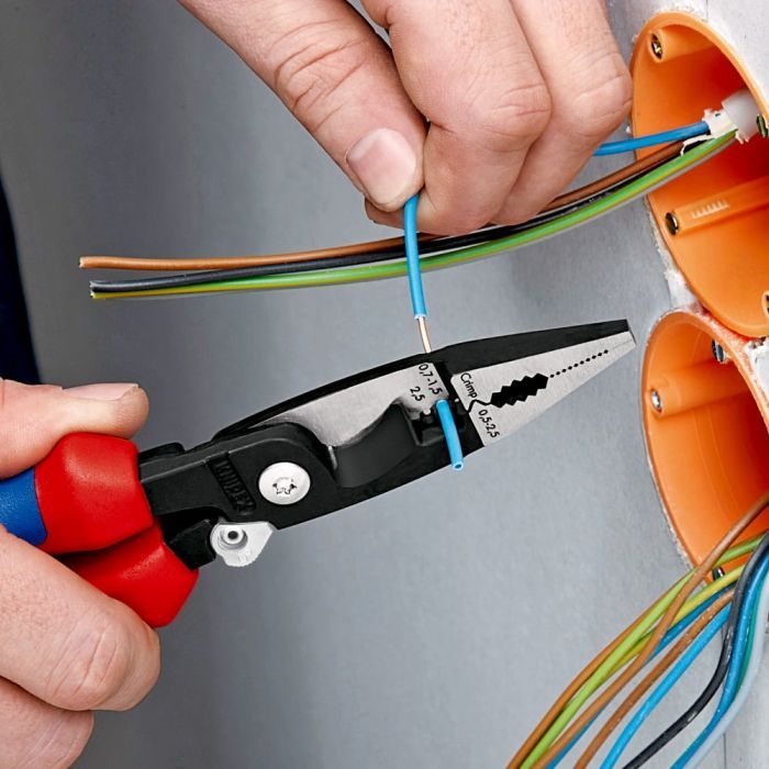Плоскогубці KNIPEX електромонтажні 200мм (13 91 200) зображення 7