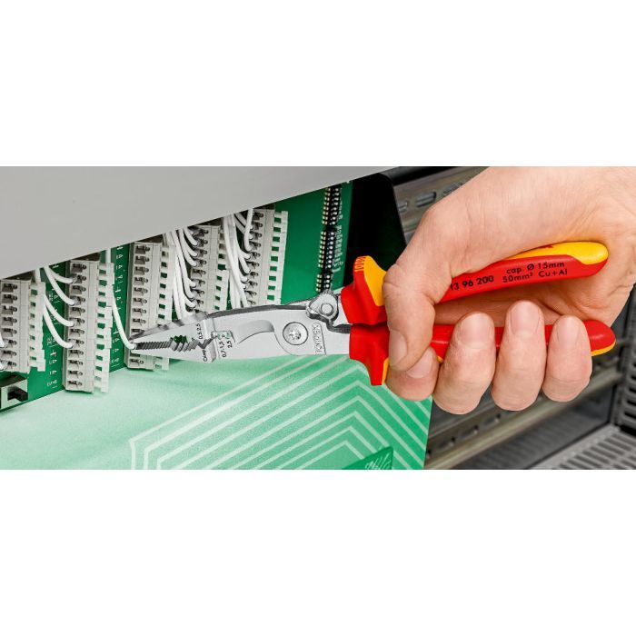 Плоскогубці KNIPEX електромонтажні 200мм (13 91 200) зображення 9