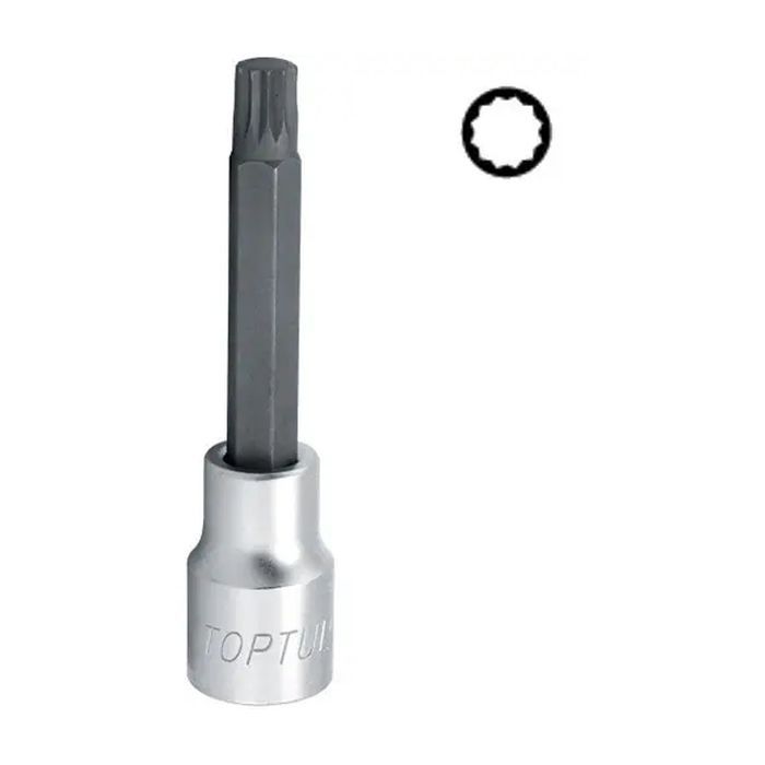 Головка торцевая Toptul SPLINE M10 L100мм 1/2" (BCJA1610)