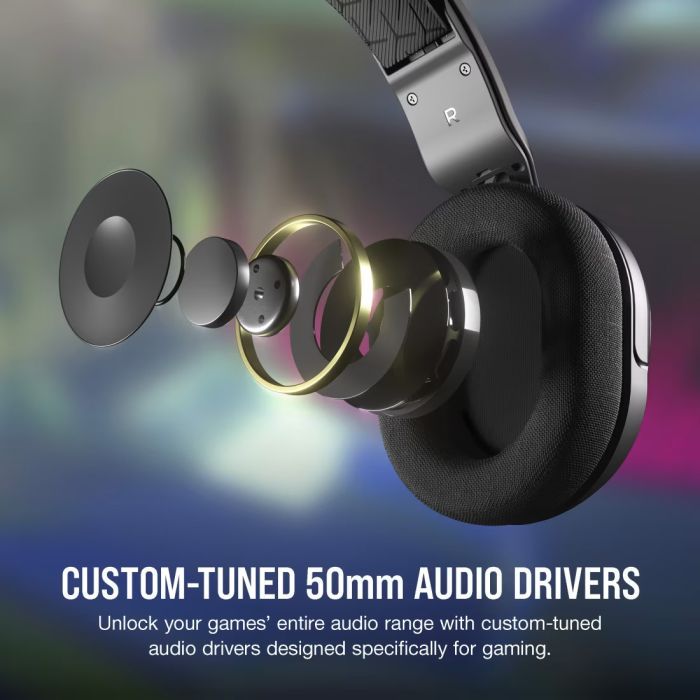 Наушники Corsair HS35 Surround v2 Multiplatform Gaming Carbon (CA-9011386-EU) изображение 4