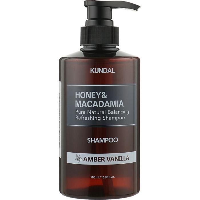 Шампунь Kundal Honey & Macadamia Nature Shampoo Amber Vanilla 500 мл (8809568742047)