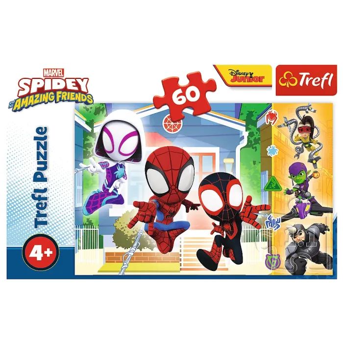 Пазл Trefl Spiderman У світі Спайдея 60 елементів (5900511173710) зображення 3