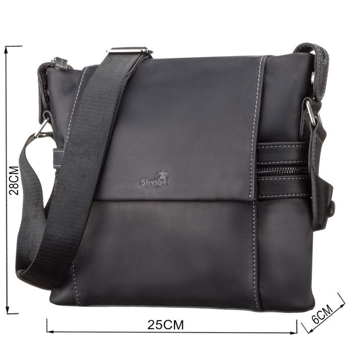 Сумка Shvigel Кожаная Коричневая (11097) изображение 3