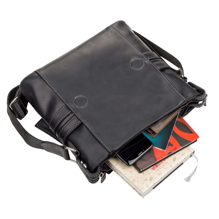 Сумка Shvigel Кожаная Коричневая (11097) изображение 5