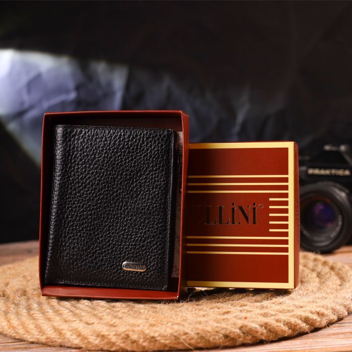 Гаманець Canpellini З натуральної шкіри Чорний (21671) зображення 10