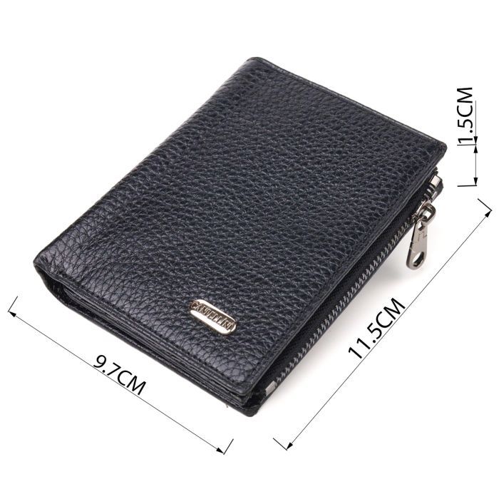 Гаманець Canpellini З натуральної шкіри Чорний (21671) зображення 3