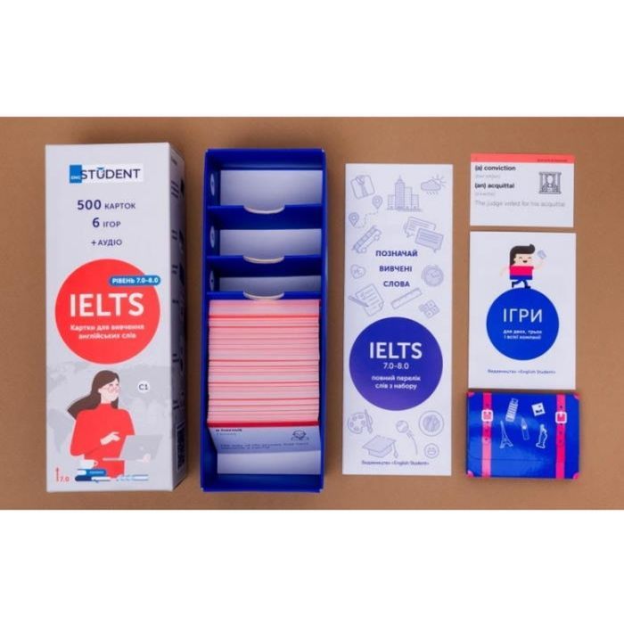 Навчальний набір English Student Картки для вивчення англійської мови English Student IELTS рівень 7.0-8.0 (укр.) (591226015) зображення 4