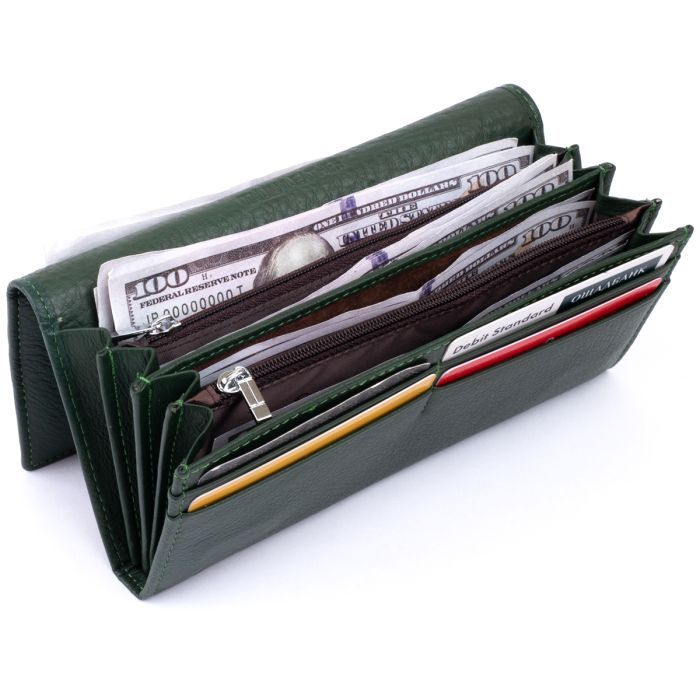 Гаманець ST Leather Зелений (19240) зображення 4