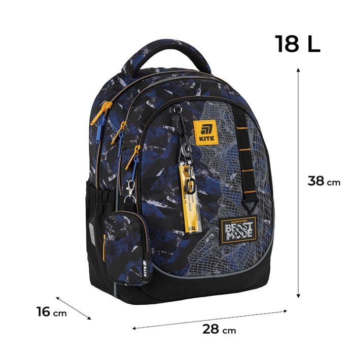 Рюкзак шкільний Kite Education 700 Beast Mode (K25-700M-4) зображення 2
