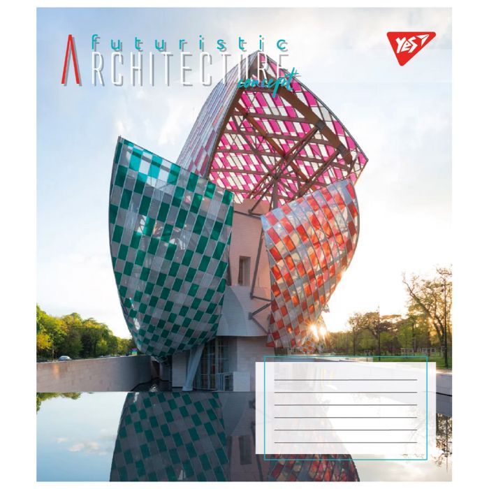 Зошит Yes Futuristic architecture А5 96 аркушів клітинка (767169) зображення 4