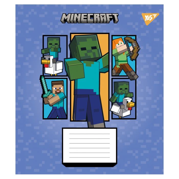 Тетрадь Yes Minecraft Arrows А5 24 листов линия (768255) изображение 4