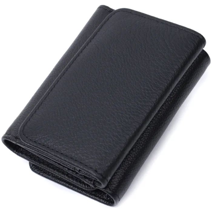 Портмоне ST Leather З натуральної шкіри Чорне (22728) зображення 2