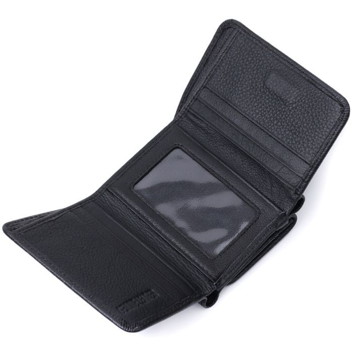 Портмоне ST Leather Из натуральной кожи Черное (22728) изображение 6