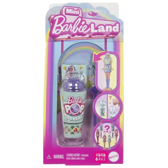Кукла Barbie сюрприз Mini BarbieLand Pop Reveal Крутые Бабл-ти (JCR22)