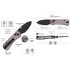 Ніж Civivi Baby Banter 2, Violet Aluminum, Darkwash (C23074-2) зображення 9