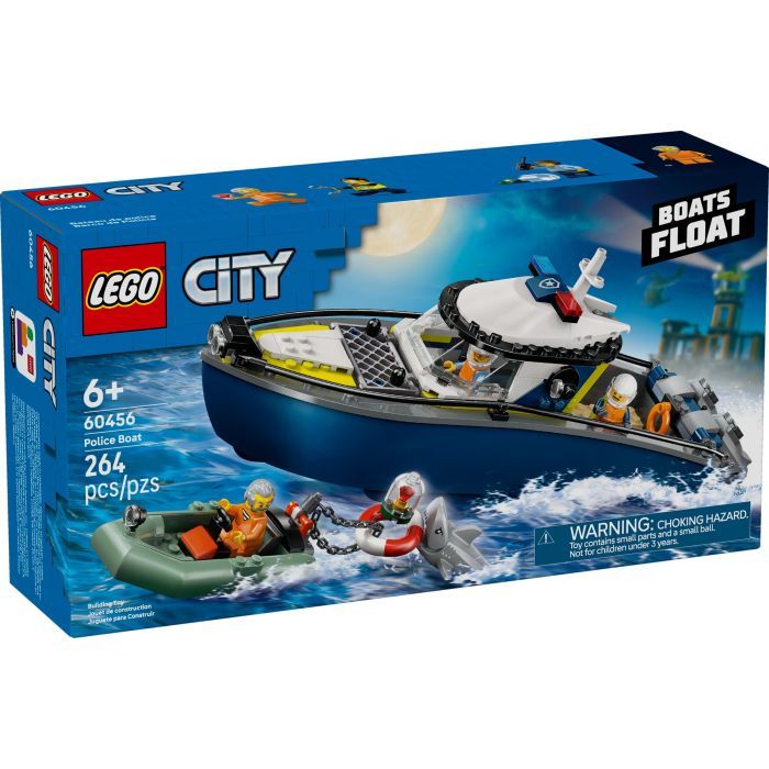 Конструктор LEGO City Преследование на полицейском катере (60456)