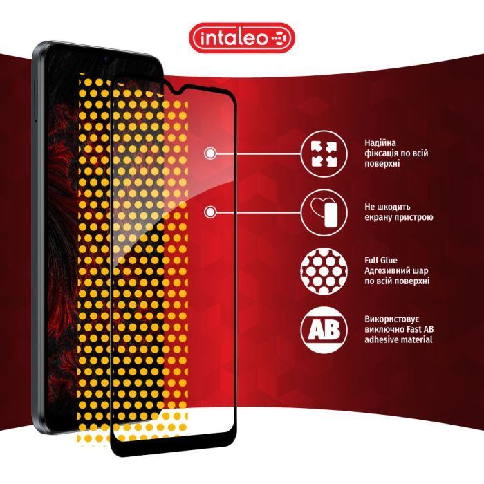 Стекло защитное Intaleo Full Glue MOTO E13 Black (1283126573651) изображение 7