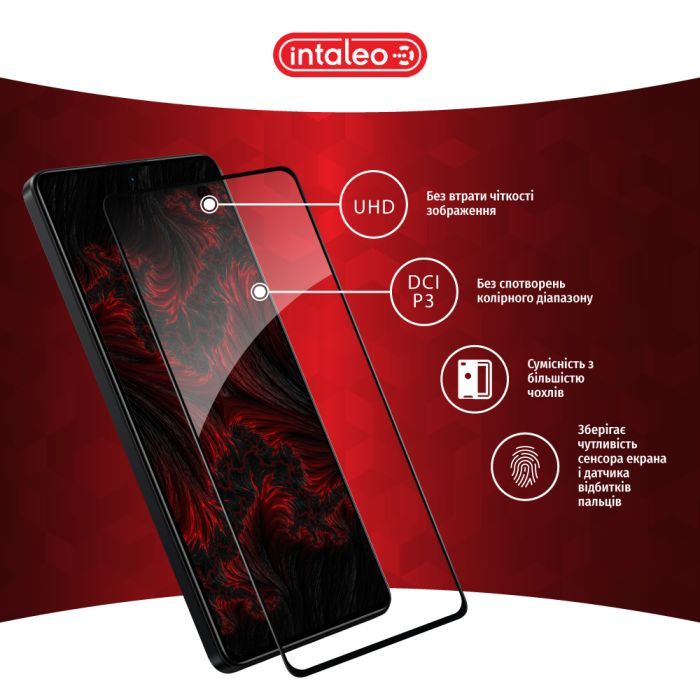 Скло захисне Intaleo Full Glue Xiaomi Poco X5 Pro Black (1283126567438) зображення 4