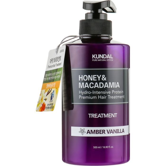 Кондиционер для волос Kundal Honey & Macadamia Amber Vanilla Treatment 500 мл (8809568742054)