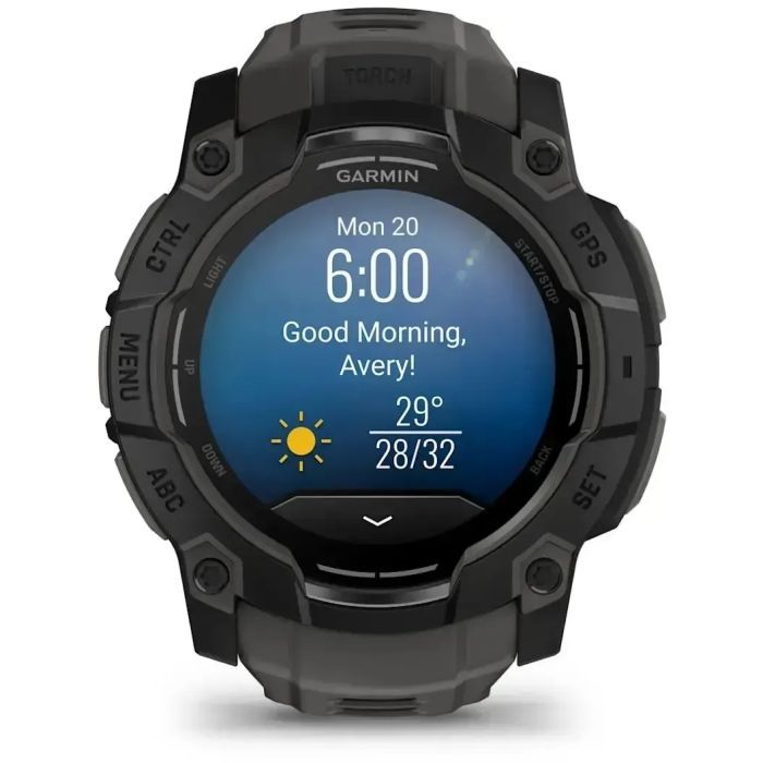 Смарт-годинник Garmin Instinct 3, Tactical, AMOLED, 50mm, Black, GPS (010-03020-50) зображення 10