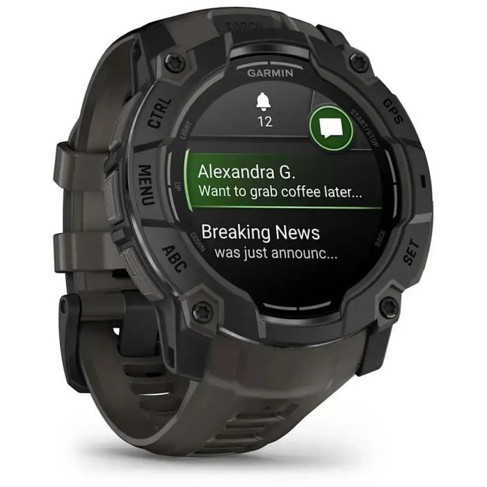 Смарт-годинник Garmin Instinct 3, Tactical, AMOLED, 50mm, Black, GPS (010-03020-50) зображення 3