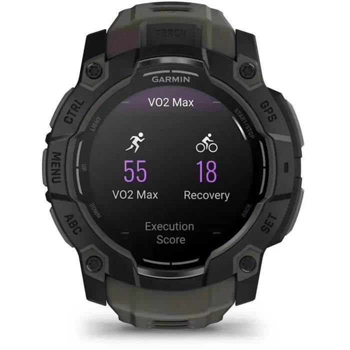 Смарт-годинник Garmin Instinct 3, Tactical, AMOLED, 50mm, Black, GPS (010-03020-50) зображення 7