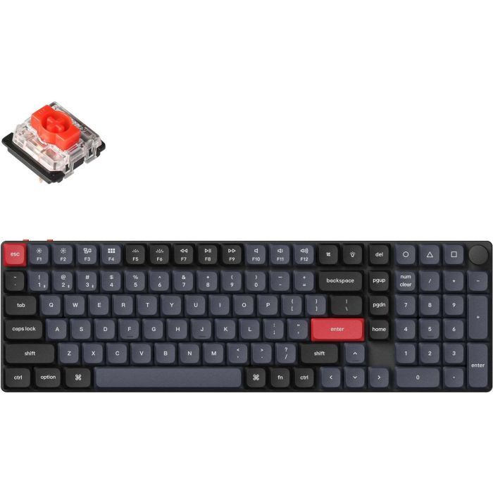 Клавіатура Keychron K17 PRO Gateron MX 2.0 Brown QMK Wireless/Bluetooth/USB-А UA Black (K17P-B3-UA)
