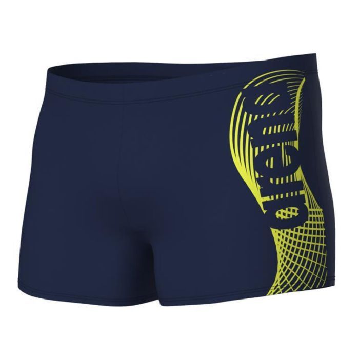 Плавки Arena Wake Swim Short 008069-703 чорний, салатовий 85 (3468337399568)