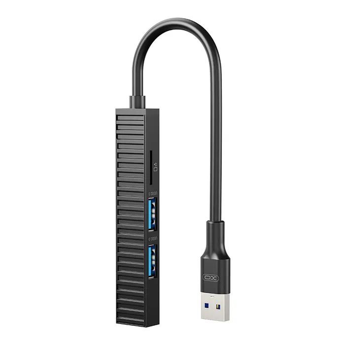 Концентратор XO USB 3.0 4-in-1 порти XO HUB014A.black (HUB014A.black)