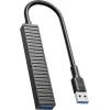 Концентратор XO USB 3.0 4-in-1 порти XO HUB014A.black (HUB014A.black) зображення 2