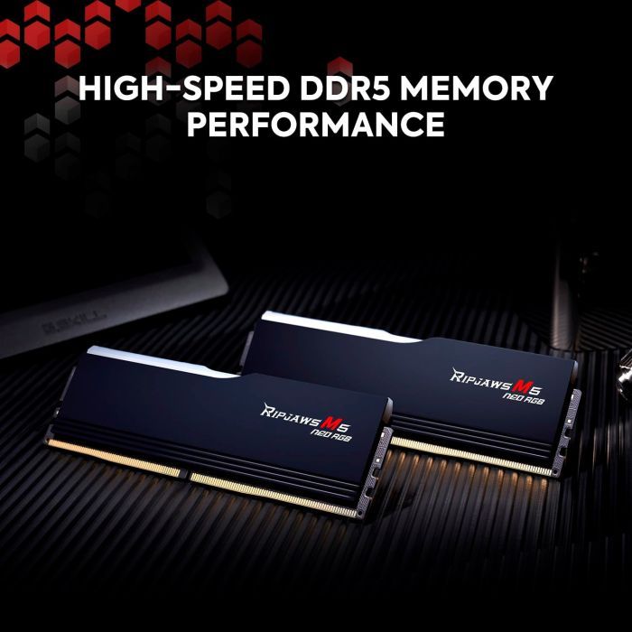 Модуль пам'яті для комп'ютера DDR5 32GB (2x16GB) 6000 MHz Ripjaws M5 Neo RGB Matte White G.Skill (F5-6000J3636F16GX2-RM5NRW) зображення 5