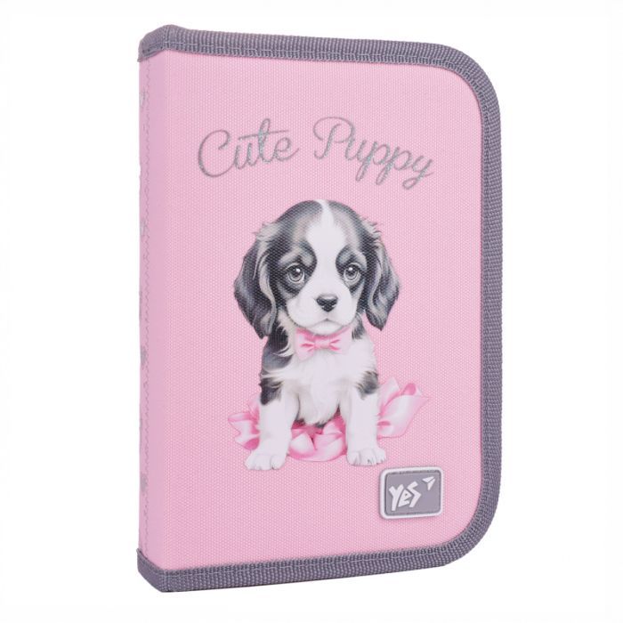 Пенал Yes Doggy Princess HP-04 твердий одинарний з двома клапанами (533706)