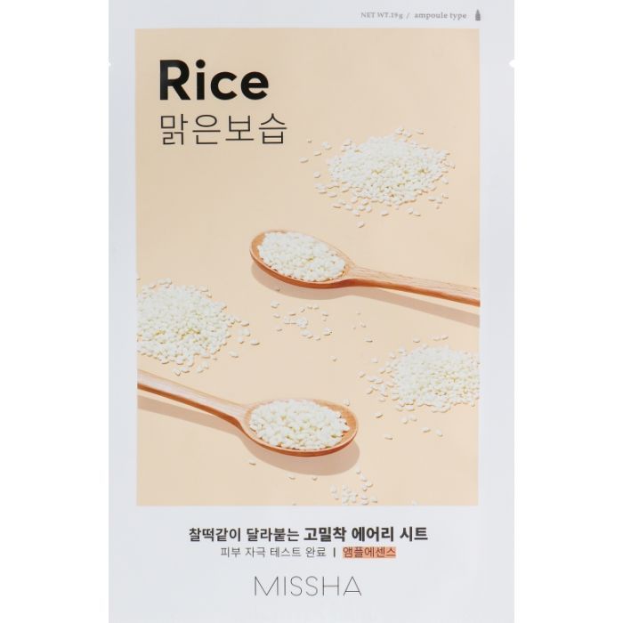 Маска для обличчя Missha Airy Fit Rice Sheet Mask 19 г (8809747963805)