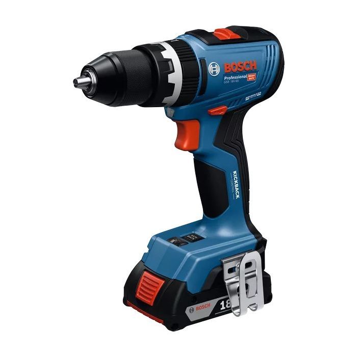 Шуруповерт Bosch Professional GSB 18V-65 18В 3165Нм 0-2100обхв кейс 1.12кг (0.601.9N3.301) изображение 2