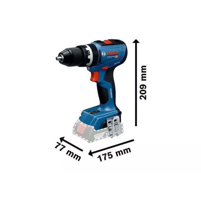 Шуруповерт Bosch Professional GSB 18V-65 18В 3165Нм 0-2100обхв кейс 1.12кг (0.601.9N3.301) изображение 4
