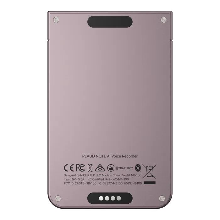 Цифровой диктофон PLAUD AI Note Starlight (NB-100-ST) изображение 3