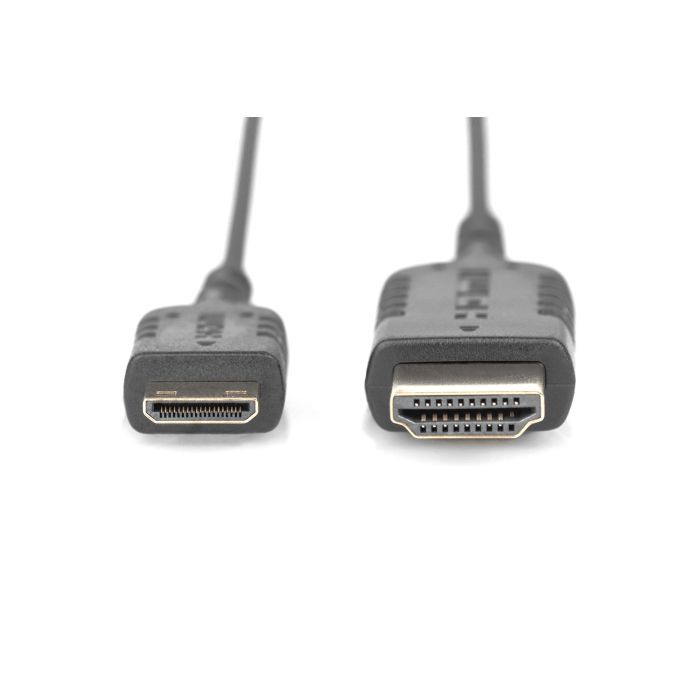 Кабель мультимедийный HDMI M to HDMI mini M 2.0m black Digitus (DB-330121-020-S) изображение 2