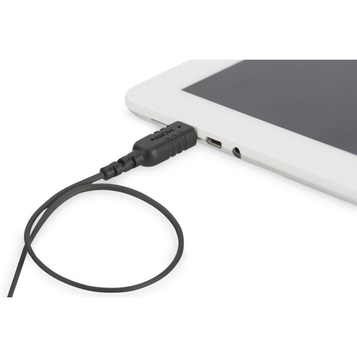 Кабель мультимедийный HDMI M to HDMI mini M 2.0m black Digitus (DB-330121-020-S) изображение 3