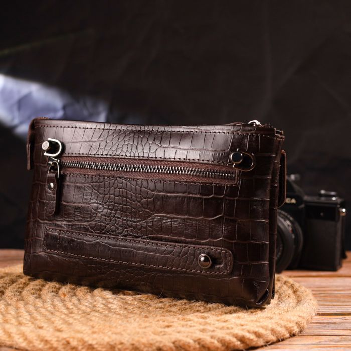 Сумка Canpellini З натуральної шкіри Коричнева (21552) зображення 10