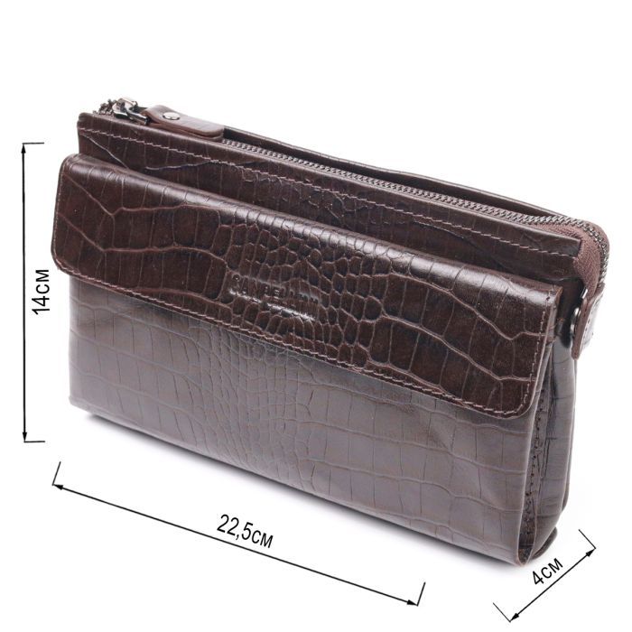 Сумка Canpellini З натуральної шкіри Коричнева (21552) зображення 3