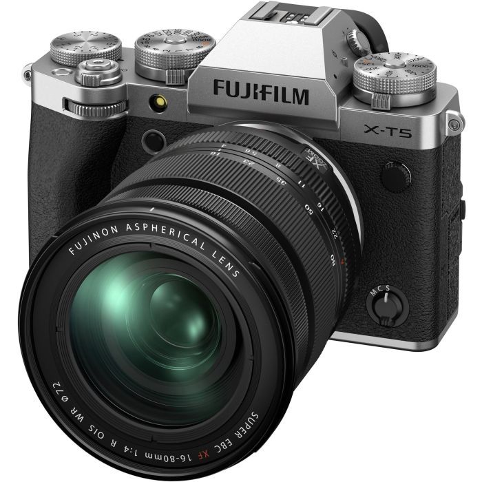 Цифровой фотоаппарат Fujifilm X-T5 + XF 16-80 F4 Kit Silver (16939497) изображение 2 Цифровой фотоаппарат Fujifilm X-T5 + XF 16-80 F4 Kit Silver (16939497) изображение 2