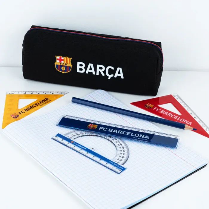 Линейка Kite набор: линейка 15 см, 2 угольника, транспортир FC Barcelona (BC25-282) изображение 3
