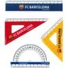 Линейка Kite набор: линейка 15 см, 2 угольника, транспортир FC Barcelona (BC25-282)