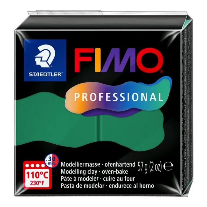 Пластика Fimo Professional, Зелена, 57г (4007817163481)